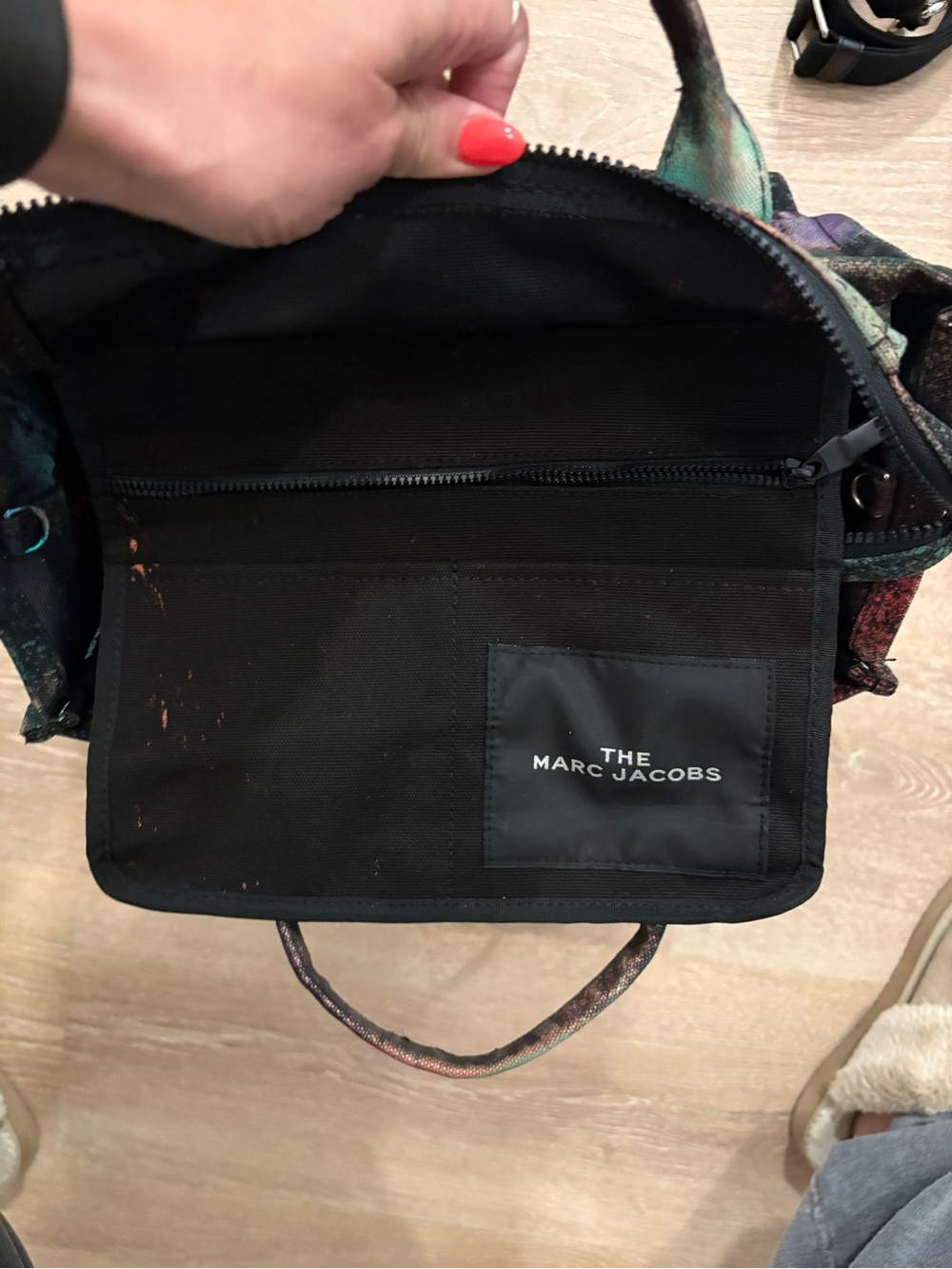 Medium Marc Jacobs Berry Skittles Splatter The Tote Bag - Picture 9 of 14